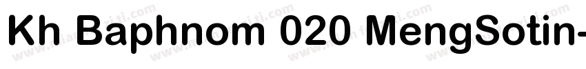 Kh Baphnom 020 MengSotin字体转换